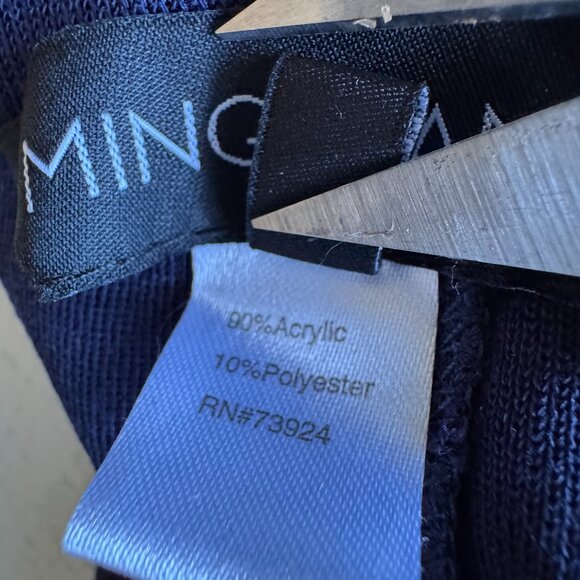 Ming Wang 3X Knit Pant Indigo Blue Pull On Comfort Straight Leg Basic Cut NWT - Picture 8 of 14